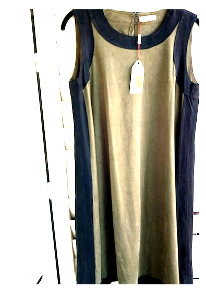Faux suede baby doll dress. From Dillards